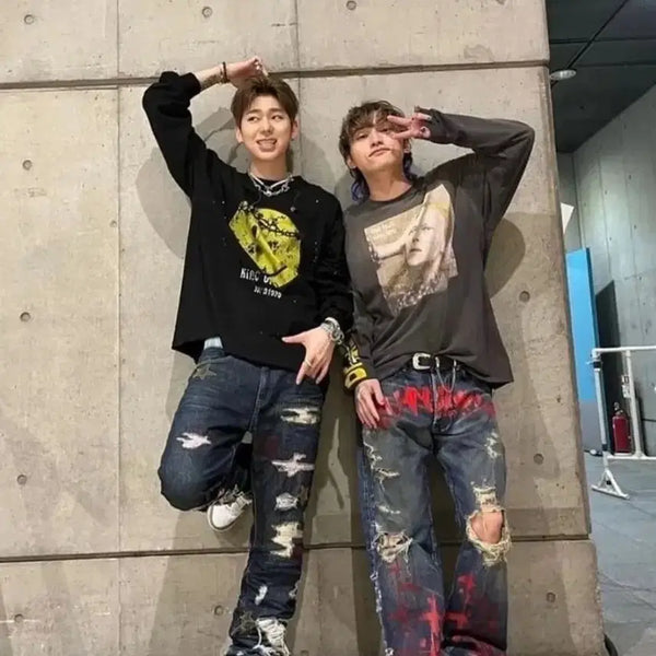 [BUNJANG] Happy People Gallery Star Pants / [34] 새제품 / 잔다리로 스토어 해피피플갤러리 별바지
