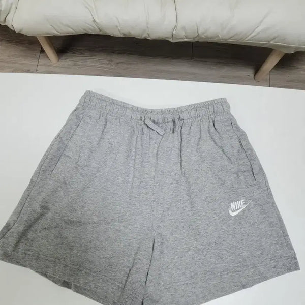 [BUNJANG] Nike Swoosh Cotton Shorts Medium / 나이키 스우시 면 반바지 팬츠 그레이 M