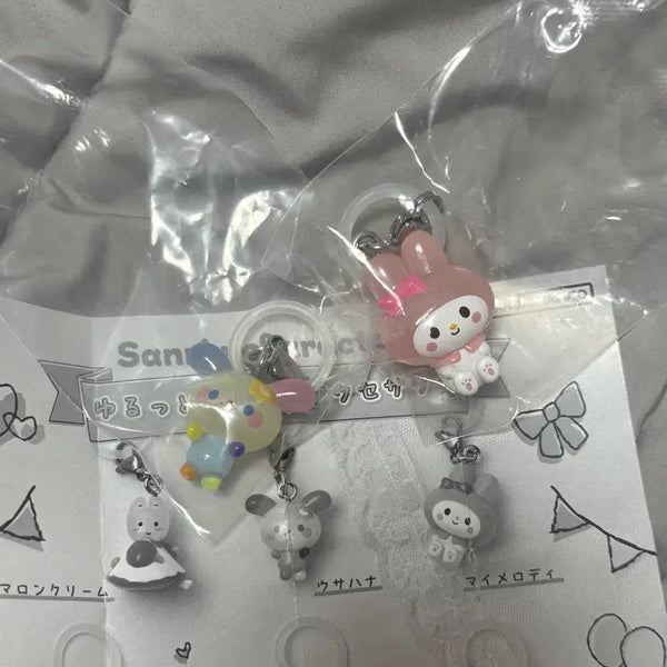 [BUNJANG] Sanrio Characters Usahana My Melody Gachapon Figure Set / 우사하나 마이멜로디 메지루시 가챠