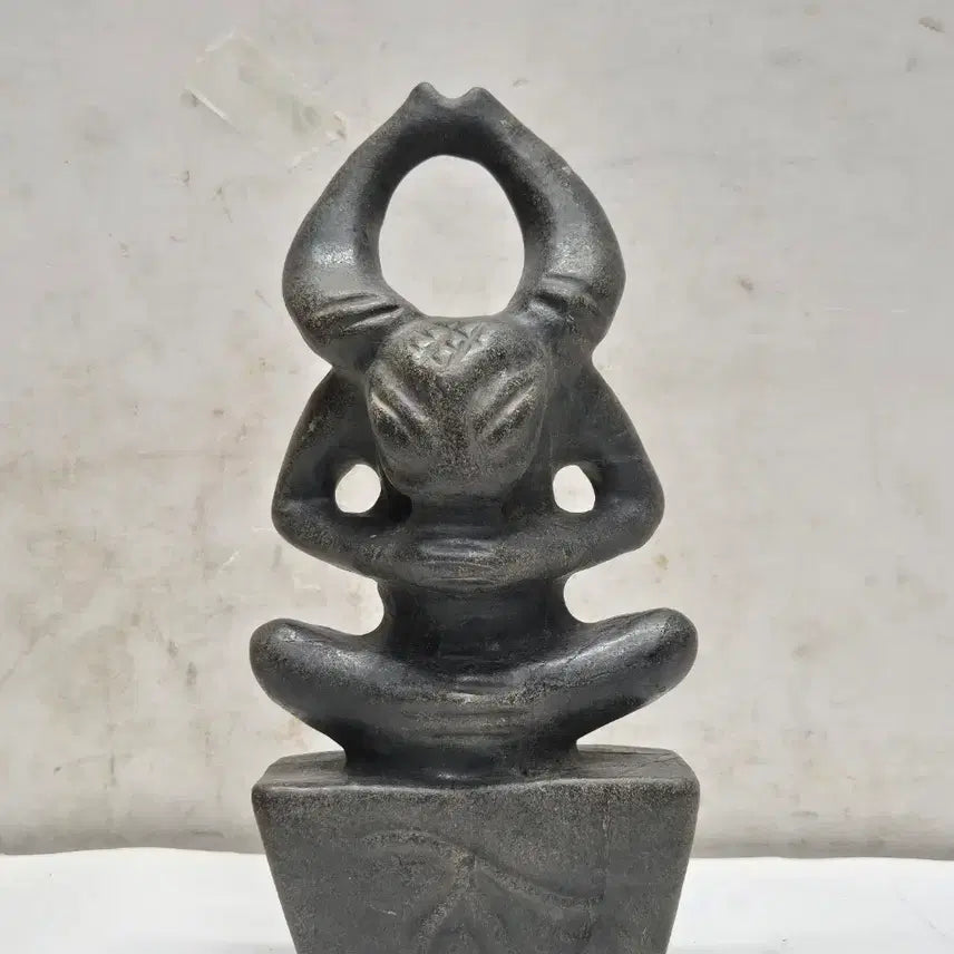 [BUNJANG] Hongshan Culture Black Jade with Magnetic Properties (Totem/Ritual Culture) (Sun God/Deity) / 자석이 붙는 홍산문화 흑피옥 (토템/제사문화)(우신/태양신) by-258