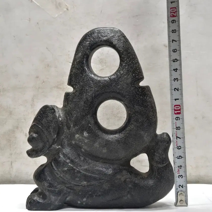 [BUNJANG] Hongsan Culture Black Jade with Magnetic Properties (Totem/Ritual Culture) / 자석이 붙는 홍산문화 흑피옥 (토템/제사문화) (by-257)