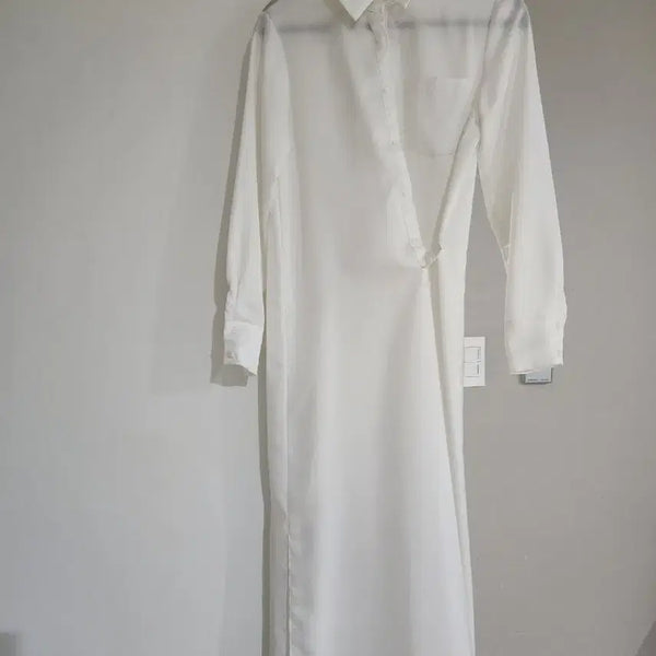 [BUNJANG] Silk Shirt Dress / 실크 셔츠원피스