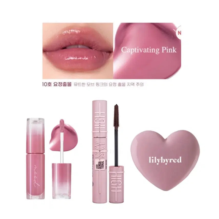 [BUNJANG] Peripera, Maybelline, Lilybyred Makeup Bundle / 페리페라 요정출몰 +메이블린 마스카라 +릴리바이레드 포도빔