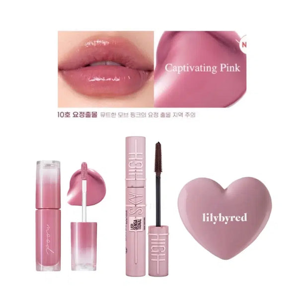 [BUNJANG] Peripera, Maybelline, Lilybyred Makeup Bundle / 페리페라 요정출몰 +메이블린 마스카라 +릴리바이레드 포도빔