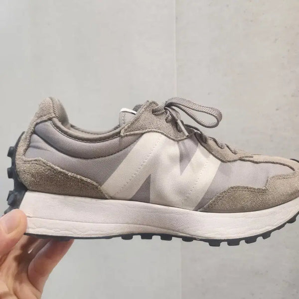 [BUNJANG] New Balance 327 Gray White Sneakers / 뉴발란스 327 그레이 화이트 스니커즈