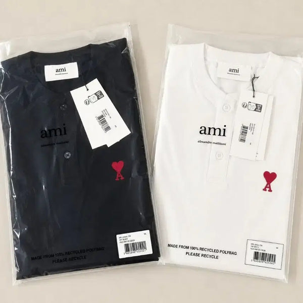 [BUNJANG] Authentic ARMY PK Polo T-shirt (Unisex, Black & White) / 정품)새상품 아미 PK 카라 반팔티셔츠 남녀공용 블랙&화이트