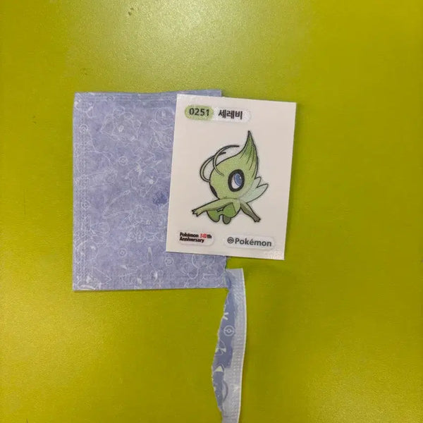 [BUNJANG] Pokemon Celebi Sticker 30th Anniversary Pokemon Seal / 포켓몬스터 세레비 스티커 0251(포켓몬씰 30주년)
