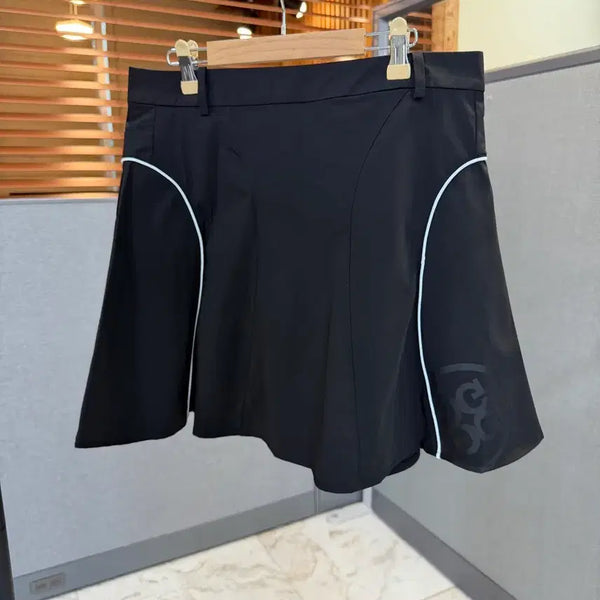 [BUNJANG] Women's Golf Skirt Black & White / 여성 골프 치마 블락&화이트