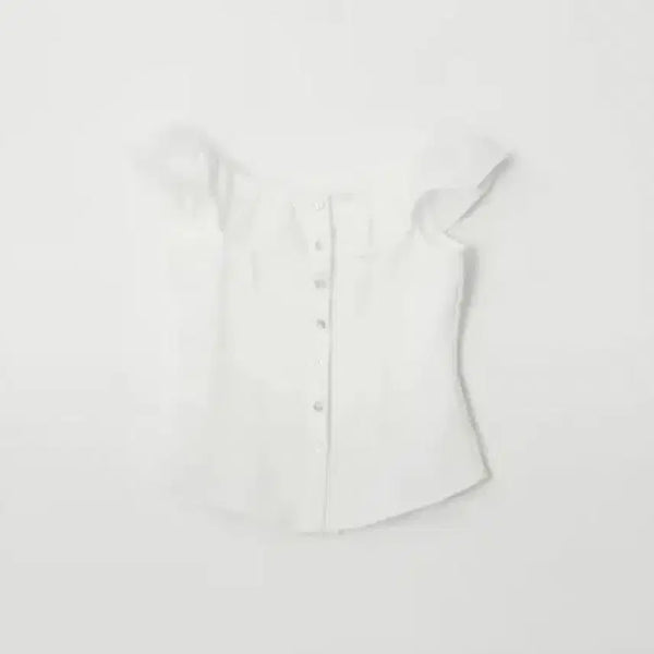 [BUNJANG] Zaenio Shelly Blouse White S / 제니오 zaenio 셸리 블라우스 화이트 s