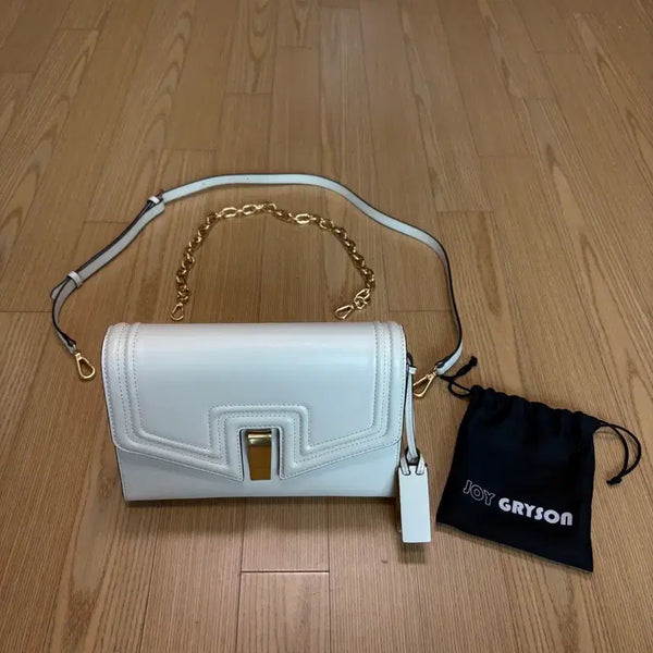 [BUNJANG] Joy Gryson White Leather Bag / 조이그라이슨 화이트 가죽 백