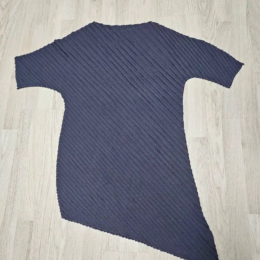 [BUNJANG] Unbalanced Pleated Long Dress Navy F Size / 플리츠 원피스 롱 네이비.  새상품. 언바란스 스타일. F사이즈