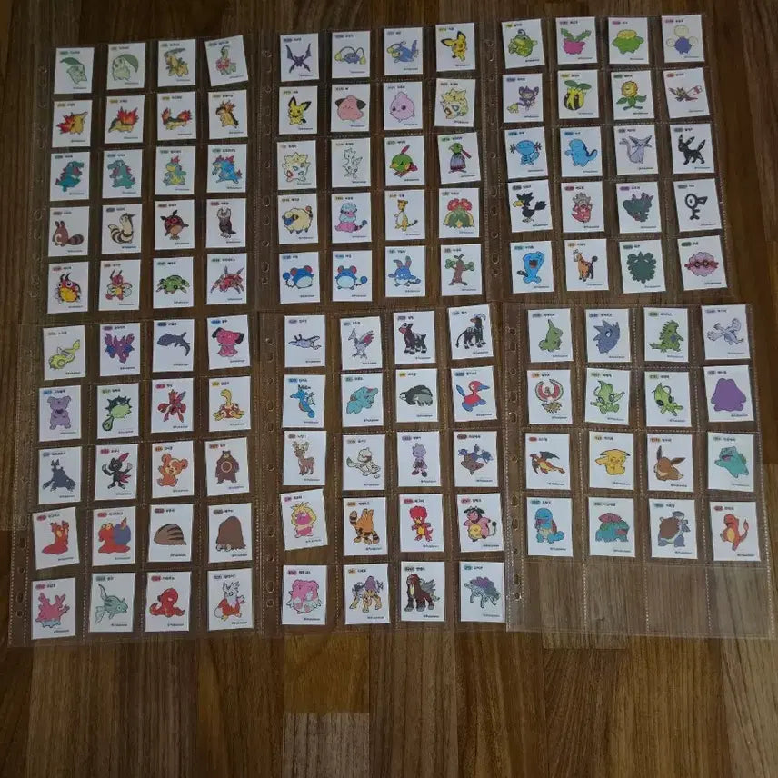 [BUNJANG] Pokemon Sticker Collection - 2nd Gen Complete Set (116 Variants) / 포켓몬 띠부씰 2세대 116종 완성품 일괄판매합니다(혼합씰)
