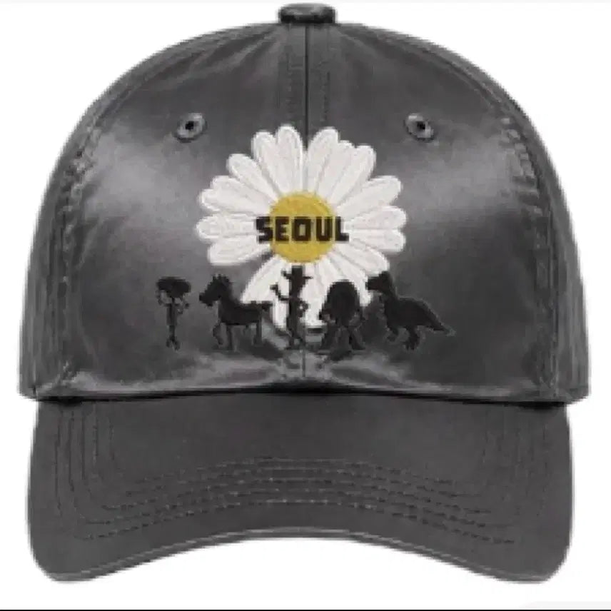 [BUNJANG] Peaceminusone x Toy Story Satin Dark Grey Ball Cap / 피스마이너스원 토이스토리 새틴 다크그레이 볼캡