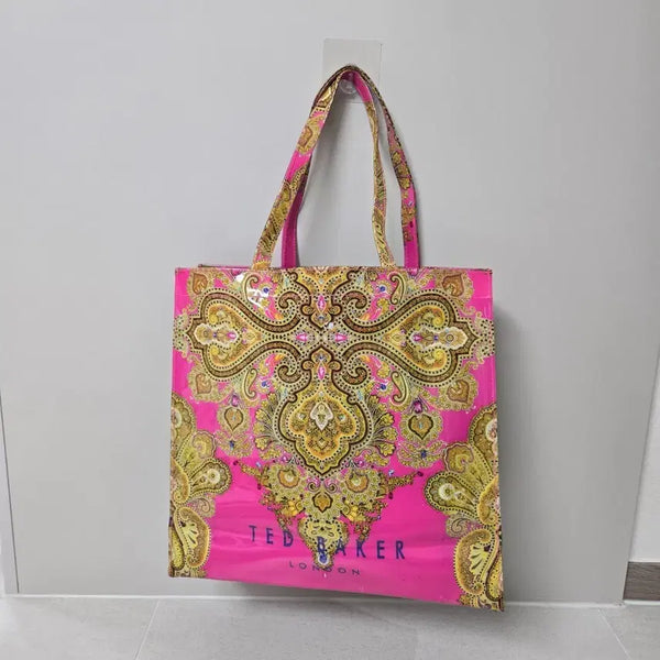 [BUNJANG] Ted Baker Pink Pattern Large Tote Bag / 가격제안행사!!  테드베이커 빅사이즈 토드백 핑크 패턴