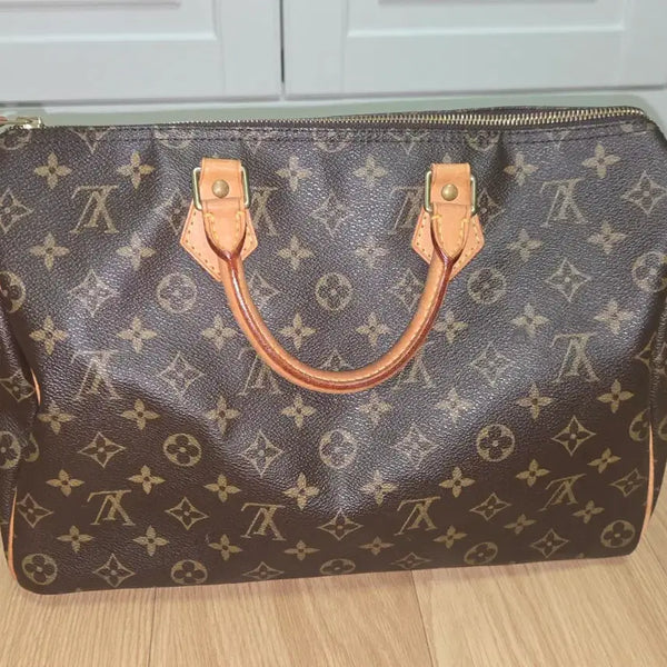 [BUNJANG] Louis Vuitton Speedy 35 Monogram Tote Bag / 루이비통 스피디 35 모노그램 가방