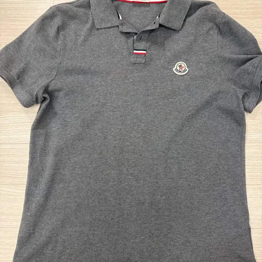 [BUNJANG] Moncler Short Sleeve Polo Shirt Grey / 몽클레어 반팔 카라티 그레이