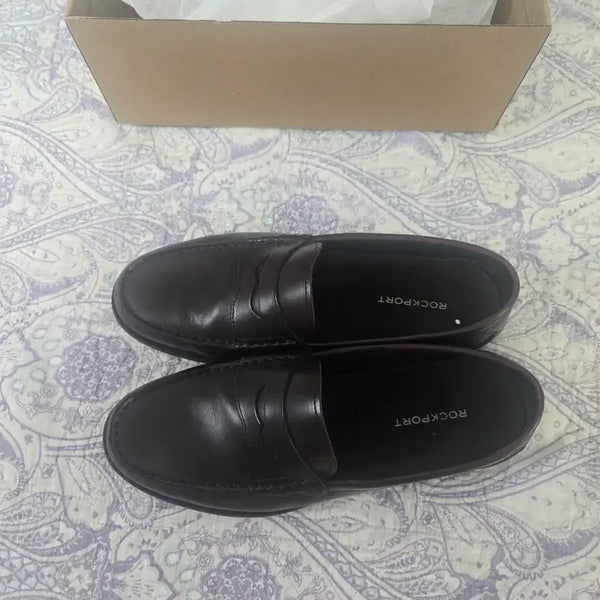 [BUNJANG] Rockport Penny Loafer Dark Brown/Burgundy US 9 / 락포트 페니 로퍼 다크브라운 버건디270