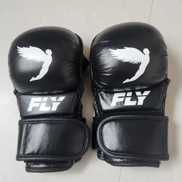[BUNJANG] Fly MMA Boxing Sparring Gloves Shadow M 2.0 - Black, Size M / 플라이 mma 복싱 스파링 글러브