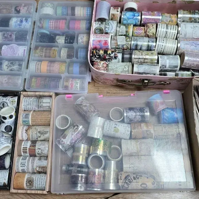 [BUNJANG] Vintage Aesthetic Washi Tape Bundle / 다꾸 마테 일괄 처분
