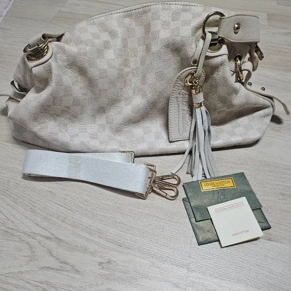 [BUNJANG] Louis Vuitton Empreinte Canvas Shoulder Bag White / 루이비통 앙프렝뜨 캔버스 숄더백 화이트