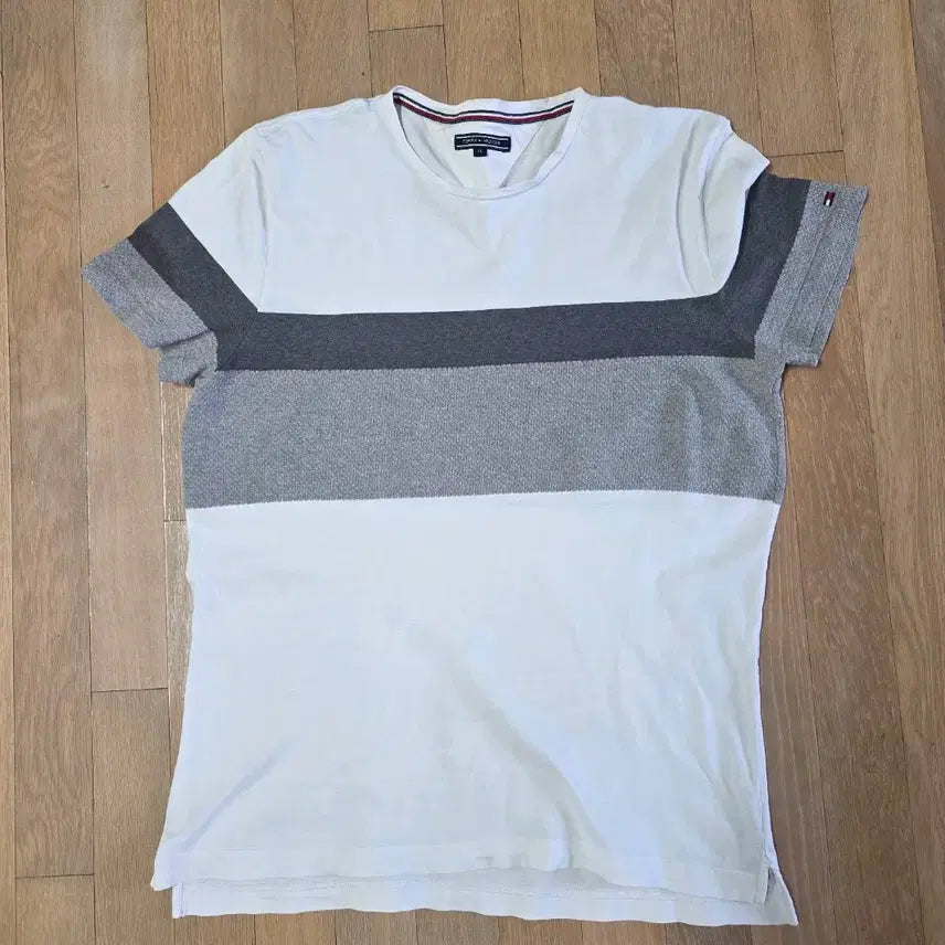 [BUNJANG] Tommy Hilfiger Short Sleeve Knit T-Shirt XL White / 타미힐피거 반팔 티셔츠 니트 XL 화이트