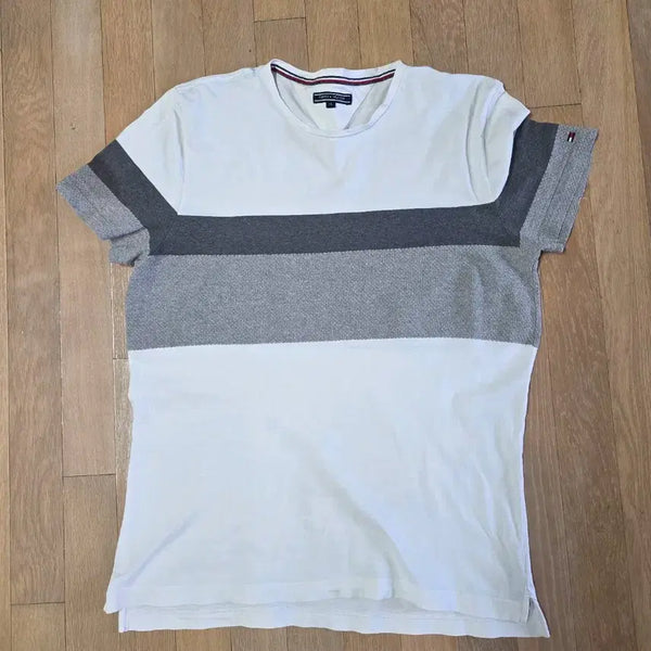 [BUNJANG] Tommy Hilfiger Short Sleeve Knit T-Shirt XL White / 타미힐피거 반팔 티셔츠 니트 XL 화이트