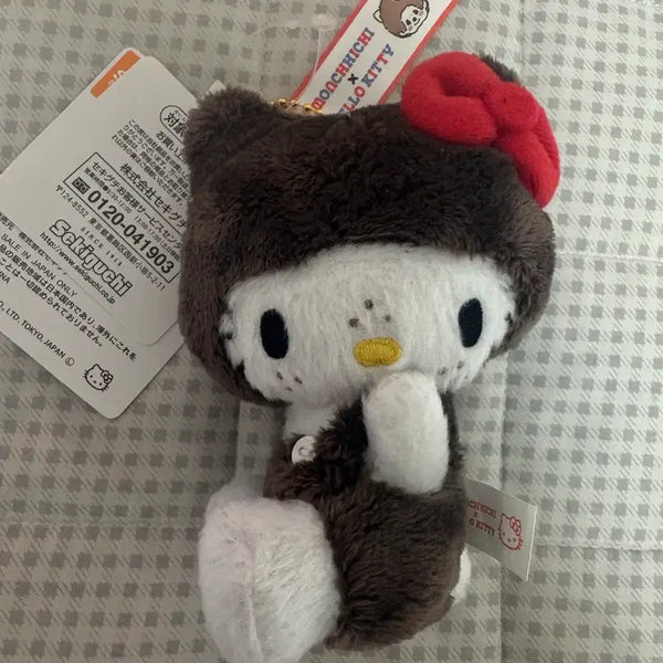 [BUNJANG] Monchhichi Hello Kitty Collaboration Keychain / 키티몬치치 키링
