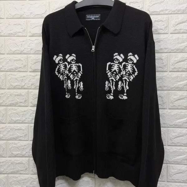 [BUNJANG] Nice Ghost Club Knit Zip-up M / 나이스고스트클럽 니트집업 M