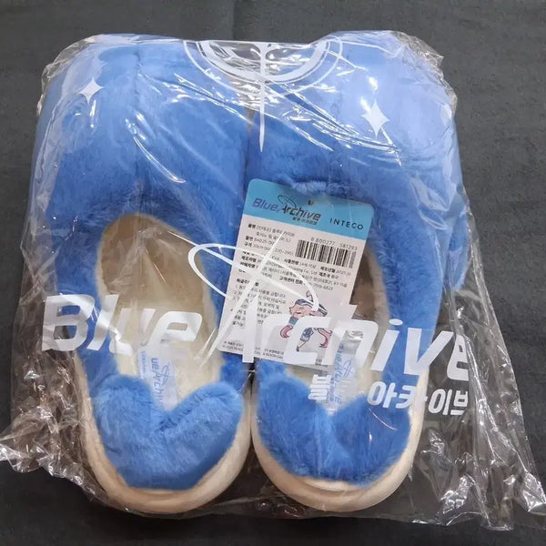 [BUNJANG] Blue Archive Hoshino Fur Slippers (L) / 블루아카이브 호시노 털슬리퍼 L