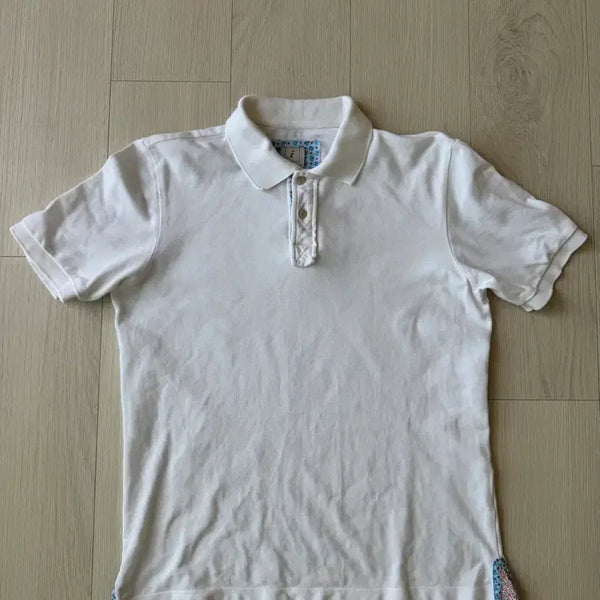 [BUNJANG] Drumohr White Polo Shirt M (100) / 드루모어 Drumohr pk티 m(100)