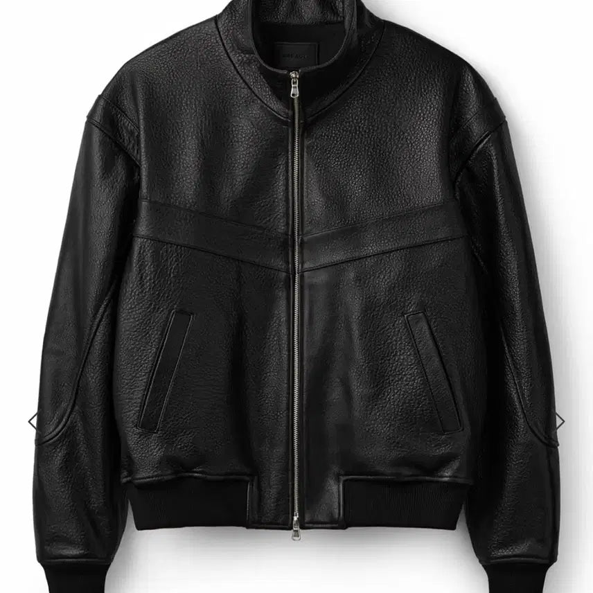 [BUNJANG] Savage High Neck Leather Jacket (M) / [M] 세비지 하이넥 레더 자켓