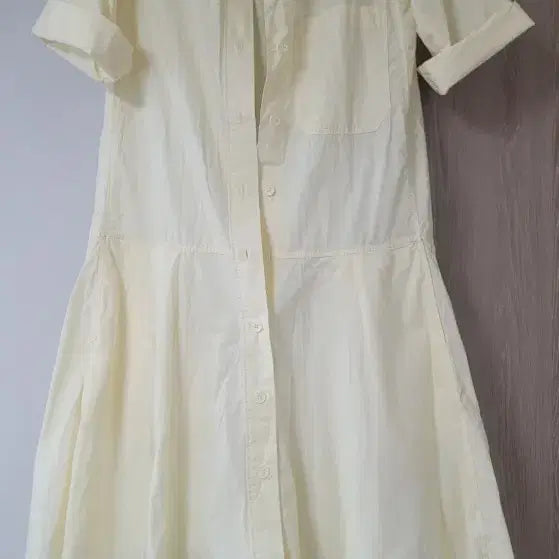 [BUNJANG] Uniqlo U Shirt Dress Yellow S / 유니클로 U 셔츠 원피스 옐로우 S