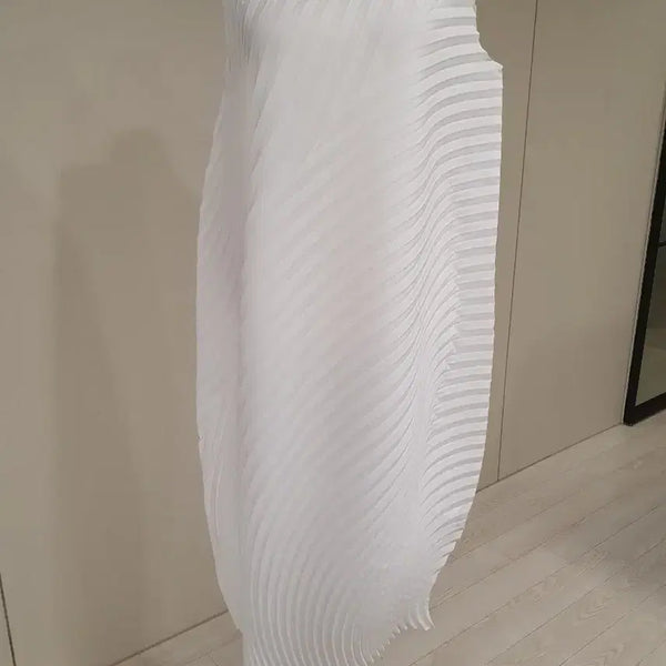 [BUNJANG] Yoitz Pleats Long Dress White / 요이츠 플리츠  원피스 화이트