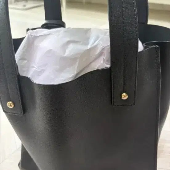 [BUNJANG] Furla Black Leather Tote Bag / 훌라 블랙 토트