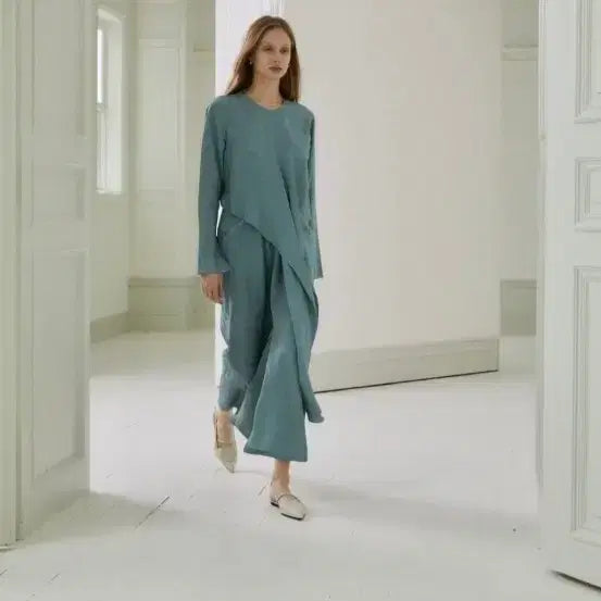 [BUNJANG] MUSEE Linen Long Dress Size 38 / (새제품) 뮤제 MUSEE 롱 드레스 린넨 원피스 38