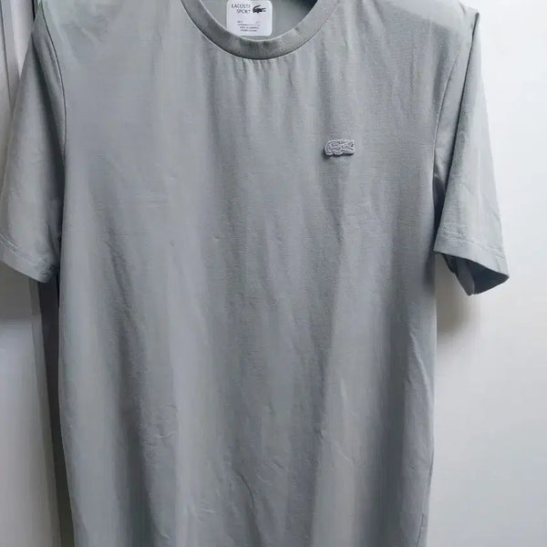[BUNJANG] Lacoste Short Sleeve T-Shirt Gray / 라코스테 반팔 티셔츠 그레이(파리폴로 패딩 블루종 점퍼 자켓 조끼)