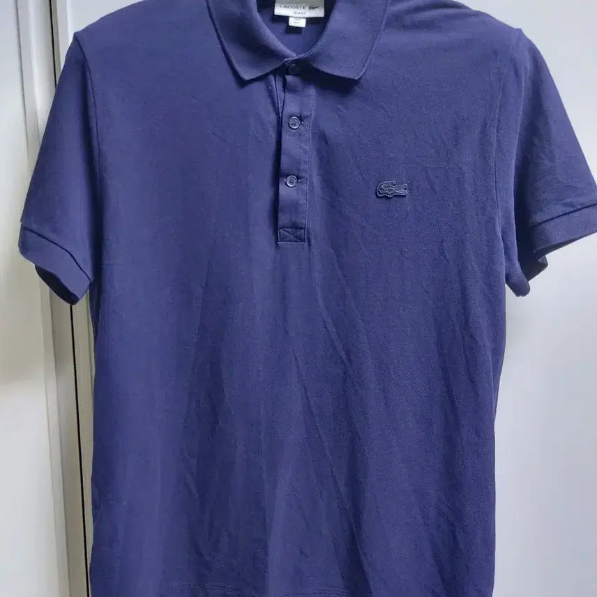 [BUNJANG] Lacoste Short-Sleeve Polo Shirt Navy / 라코스테 반팔 카라티 네이비