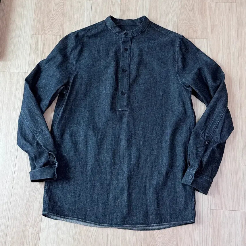 [BUNJANG] COS Denim Henley Neck Shirt / COS 데님 헨리넥 셔츠