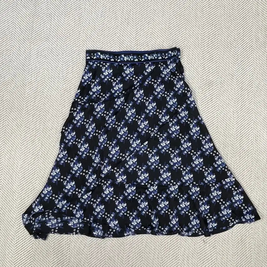 [BUNJANG] Anna Sui Flower Pattern Long Skirt Size 88 / 안나수이 플라워 패턴 롱 스커트 88 (약32인치)