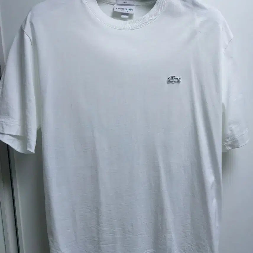 [BUNJANG] Lacoste Short-Sleeve T-Shirt White / 라코스테 반팔티 화이트