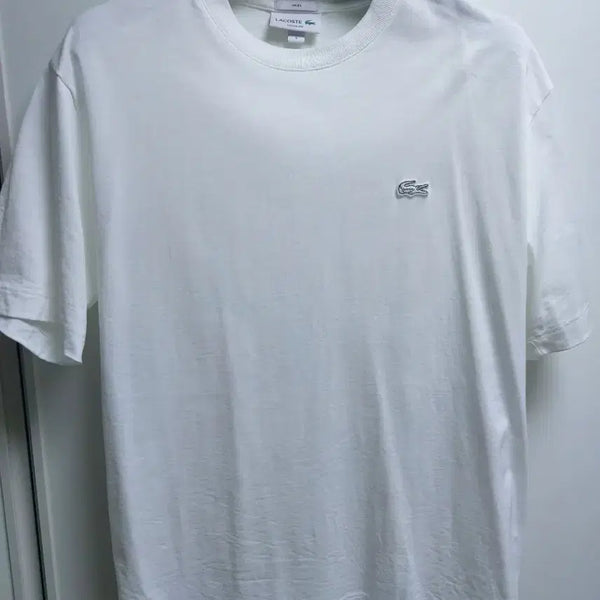 [BUNJANG] Lacoste Short-Sleeve T-Shirt White / 라코스테 반팔티 화이트