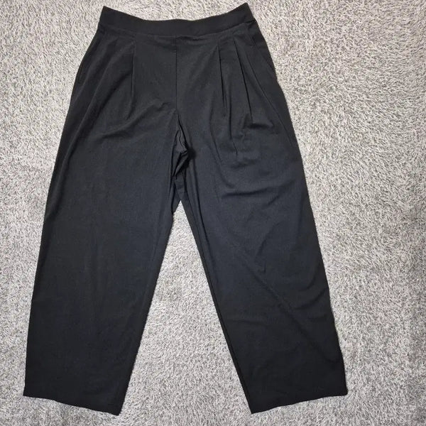 [BUNJANG] Uniqlo Women's Cooling Tucked Wide Leg Pants XL / 유니클로 여성 기능성 냉감 투턱 와이드 팬츠 XL