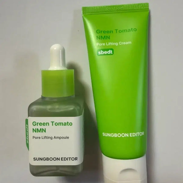 [BUNJANG] Acne Editor Green Tomato NMN Pore Lifting Ampoule + Cream Bundle Set / 성분 에디터 그린 토마토 NMN 포어 리프팅 앰플 + 크림(일괄)