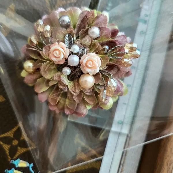 [BUNJANG] Mishaa Flower Pearl Brooch / 새제품 _ 미샤 플라워 진주 브로치