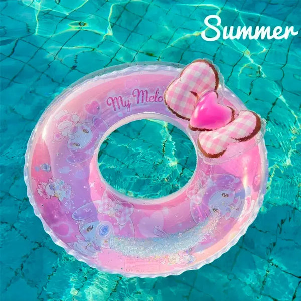 [BUNJANG] Sanrio My Melody Sequin Swim Ring / (바로배송)수입 정품 산리오 마이멜로디  스팽글 튜브 어린이 물놀이 수영