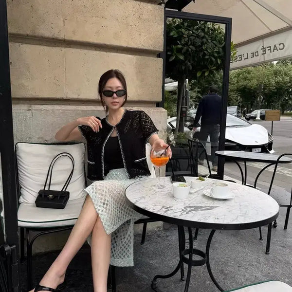 [BUNJANG] Maison Sele The Lorang Mint Mesh Skirt / 메종설레 더로랑 masion seole 민트 메쉬 스커트