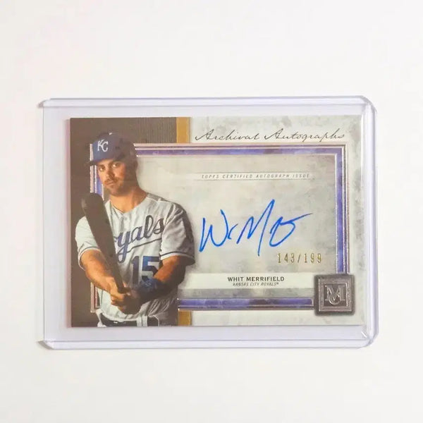 [BUNJANG] Whit Merrifield Autographed MLB Baseball Card (2020 Topps Museum Series) / MLB 위트 메리필드 친필 싸인카드(오토)