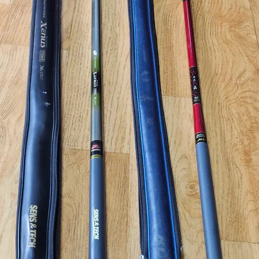 [BUNJANG] Genex Power 36 & Biyeon Jin 32 Freshwater Fishing Rods (Set of 2) / 민물대물대
