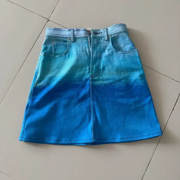 [BUNJANG] Marni Vivid Blue Denim Skirt - Size 38 / 마르니 여름 청스커트