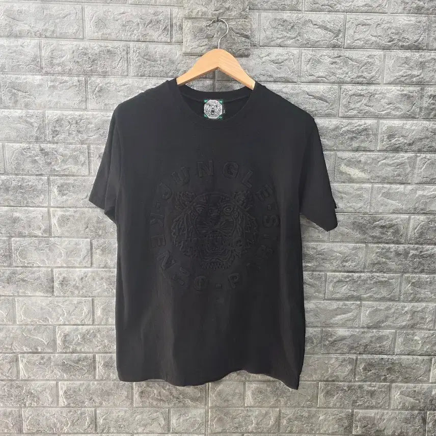 [BUNJANG] Kenzo Tiger Logo Black Short Sleeve T-Shirt Size 100 / 겐조 타이거 로고 블랙 반팔 티셔츠  사이즈 100
